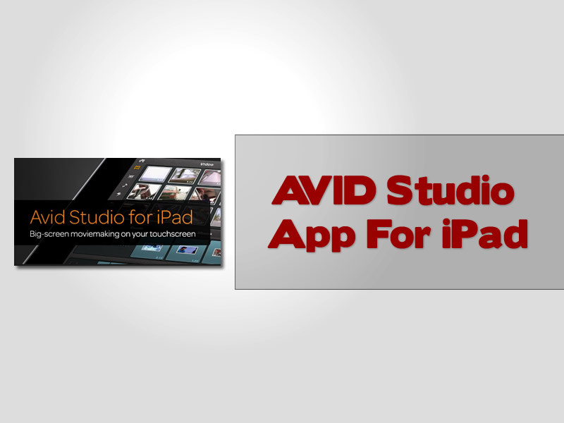 AVID Studio App For iPad