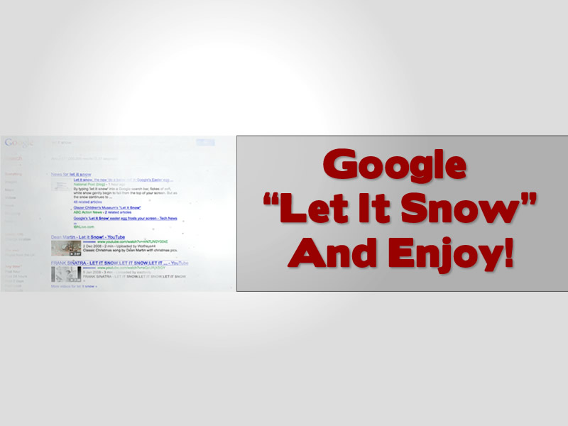 Google Let It Snow
